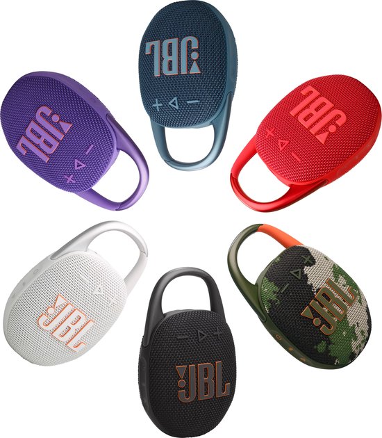 JBL Clip 5 - Draagbare Bluetooth Mini Speaker - Met Haak om te hangen - Draadloos Muziek Box - 12 uur - Waterbestendig - IP67 - Camo — afbeelding 5