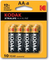 KODAK XTRALIFE ALK Alkaline AA 8 Pack