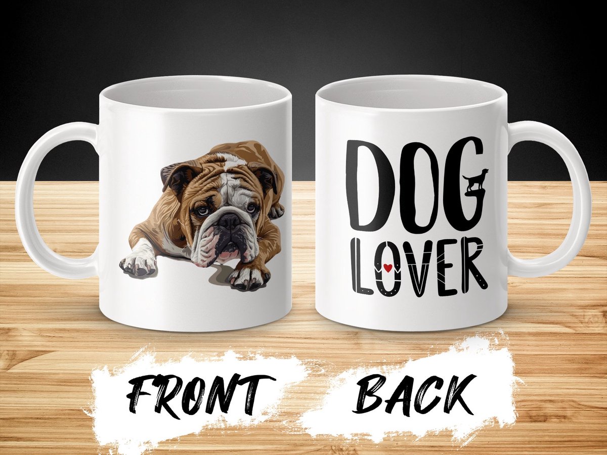 Mok Bulldog dog - hond/ Dog lover