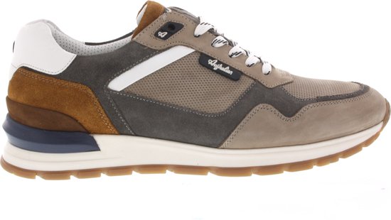 Foto: Heren sneakers australian novecento grey cognac white grijs maat 42