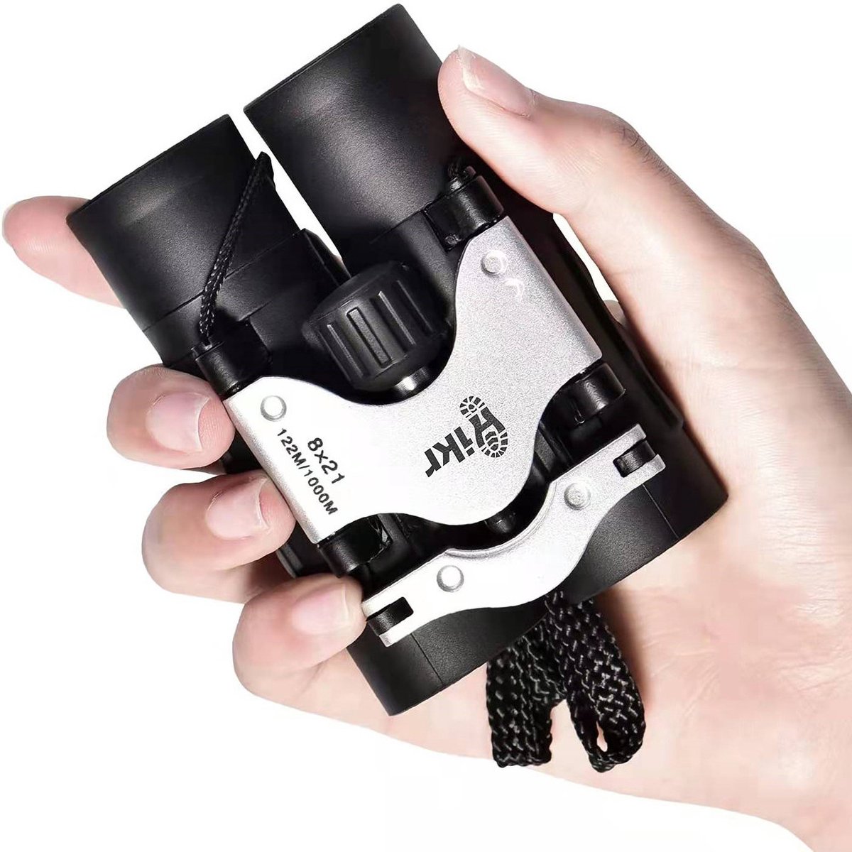Hikr Verrekijker kinderen – BaK-4 8x21 – Compact & lichtgewicht – Junior speelgoed voor vogelspotten & buitenavonturen – Donkerblauw — afbeelding 6