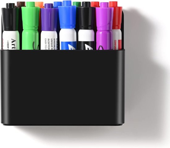 Volwco Magnetische Opbergmanden Halve cirkel Ijzer Mesh Sterke Magnetische Potlood Houder Marker Houder Kantoor Supply Organizer Voor Whiteboard Koelkast Locker Accessoires
