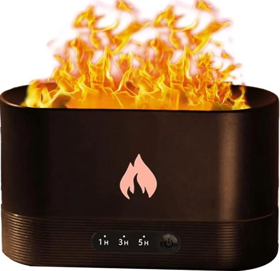 Diffuseur Aroma humidificateur - Flame Diffuser Jellyfish Volcano Diffuser Portable Flame Vulcano