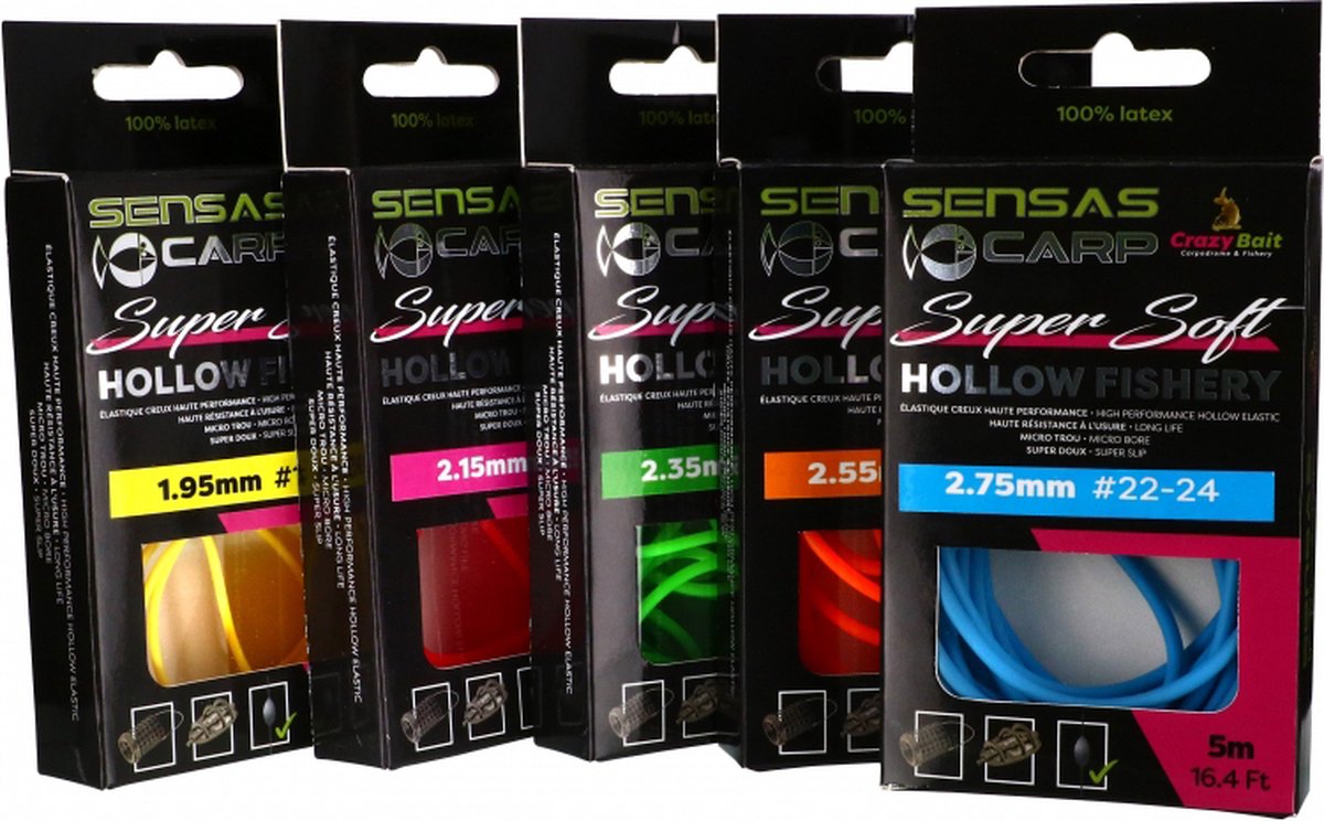 Sensas - Holle elastiek Hollow Fishery Super Soft - Sensas