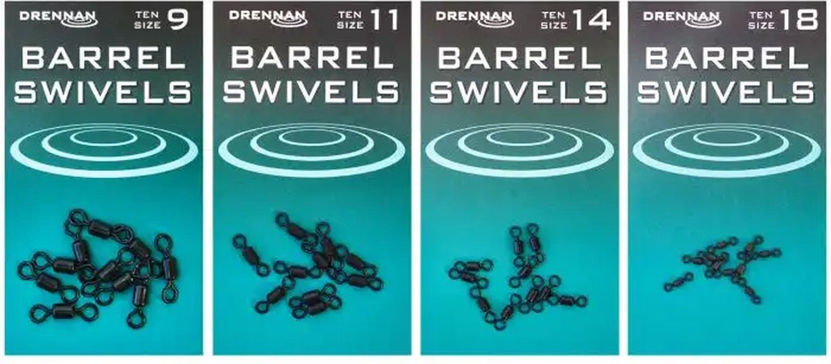 Drennan Barrel Swivel (10pcs) - Maat : Size 9