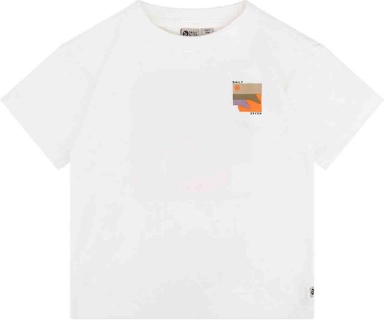 Daily7 - T-Shirt - Off White - Maat 98