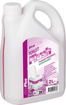 Liquide de toilette ProPlus - 2L - Ajout de réservoir à déchets - Toilettes portative - Toilettes chimique - Accessoires de camping - Rose