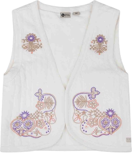 Daily7 - Gilet - Off White - Maat 104