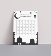 Ramadan kalender | Fotofabriek Ramadan 2024 A5 | Ramadan Mubarak | Ramadan planner | Ramadan aftelkalender | Zwart-Wit