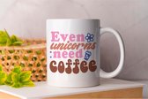 Mok Even unicorns need coffee - CoffeeLovers - Gift - Cadeau - MorningBrew - CaffeineAddict - CoffeeTime - KoffieLiefhebbers - KoffieTijd - KoffieVerslaving - EspressoKunst