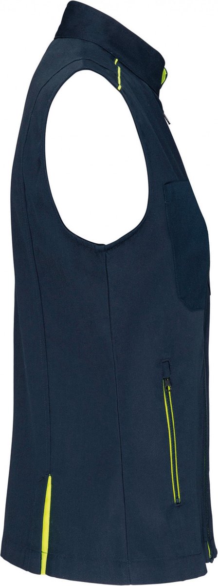 WK. Designed To Work Damesgilet Day To Day WK6149 - Navy / Fluorescent Yellow - 3XL