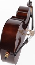 Leonardo LC-2078 cello set 7/8, geheel massief, nitro, ebben toebehoren, inclusief tas en strijkstok