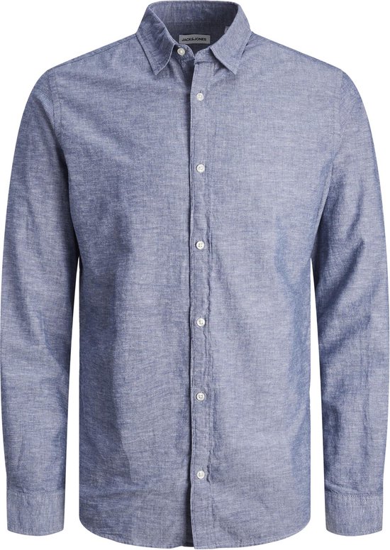 JACK&JONES JJELINEN BLEND SHIRT LS SN Heren Overhemd - Maat S