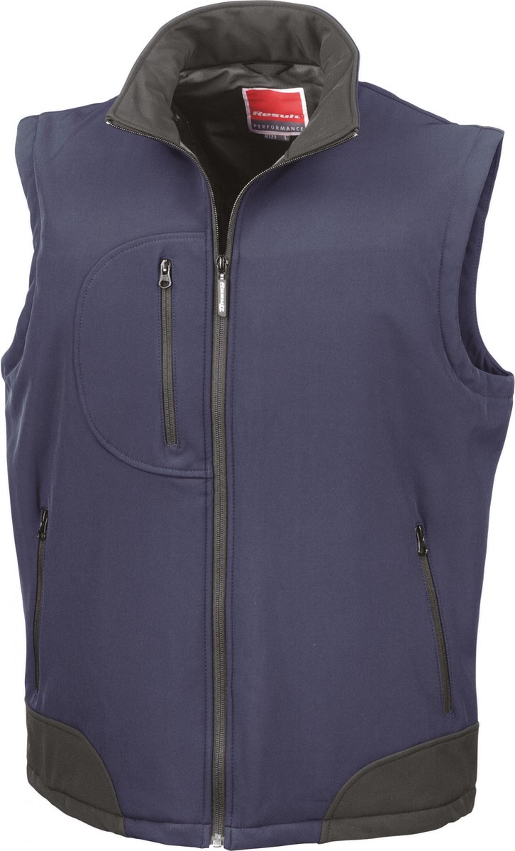 Result Soft Shell Bodywarmer RT123 - Navy/Black - M