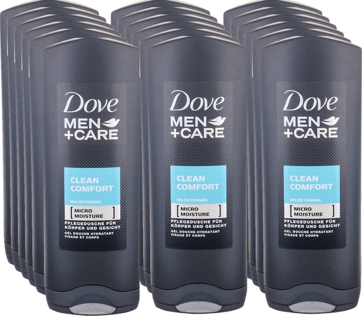 Dove Douchegel - Clean Comfort - Voordeelverpakking 18 x 250 ml