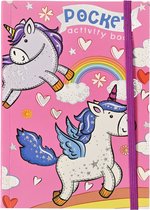 Pocket kleur en activiteitenboek Unicorn.