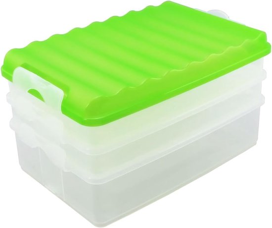 Vtopmart Transparante plastic voorraadkast organizerbakken, 6