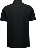 Zwart poloshirt van de achterkant.