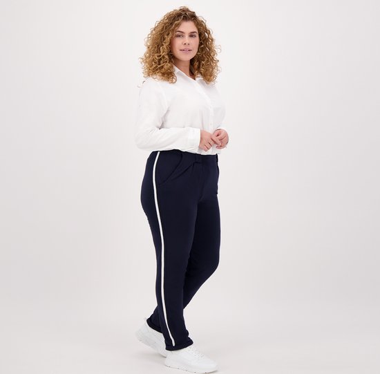 Blauwe Broek/Pantalon van Je m'appelle - Dames - Plus Size - 48 - 4 maten beschikbaar