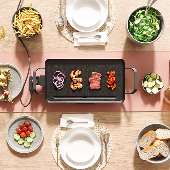 Tristar Bakplaat - BP-2667 - 2000W - Gourmet, Grillplaat M 46x26cm - 4-6 personen