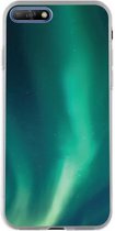 Bigben Connected, Hoesje voor Huawei Y6 2018 Harde Aurora Borealis, Blauw