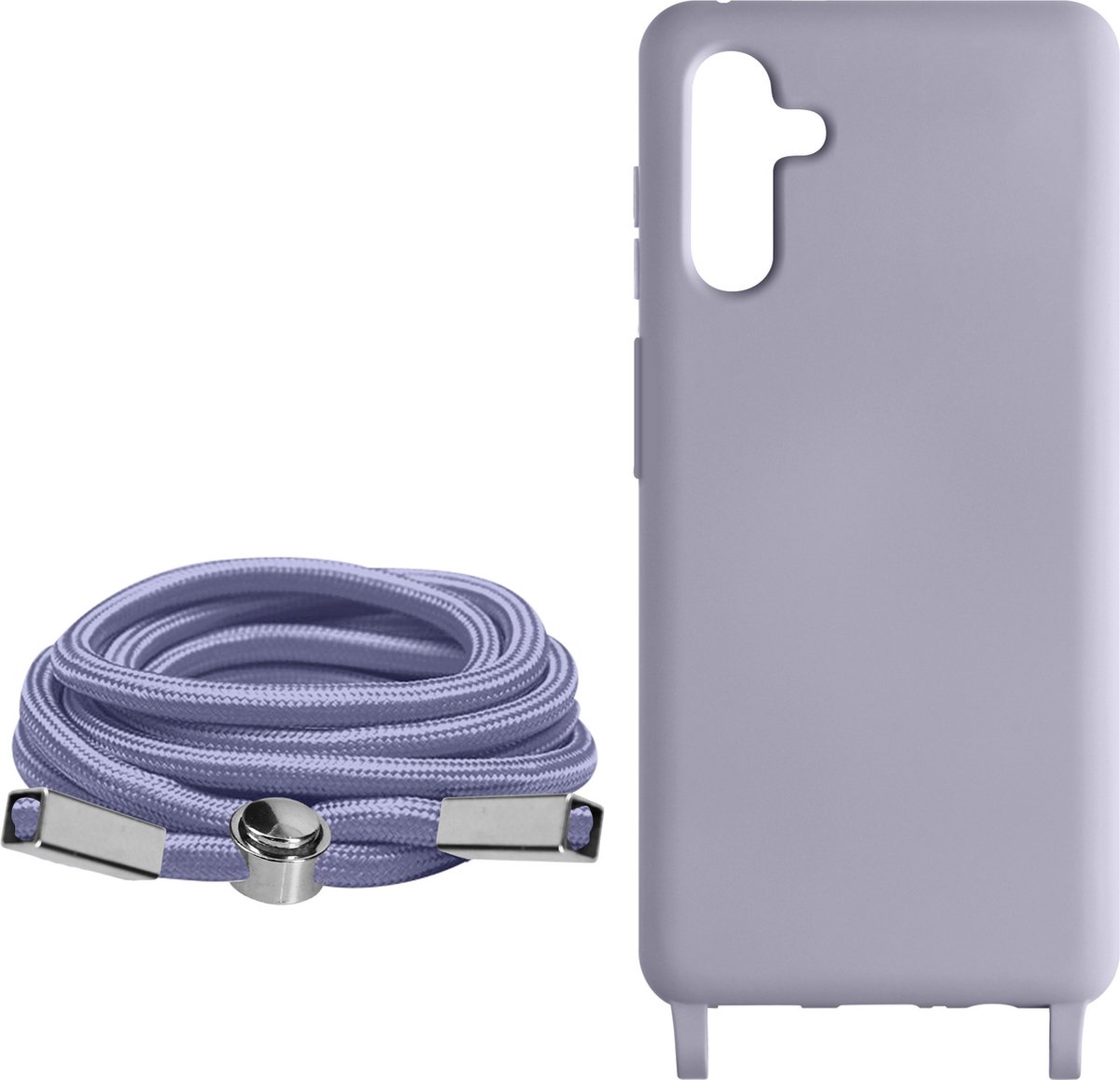 Koordhoes Geschikt voor Samsung Galaxy A54 5G Semi-rigide Nekkoord 80cm Lavandel