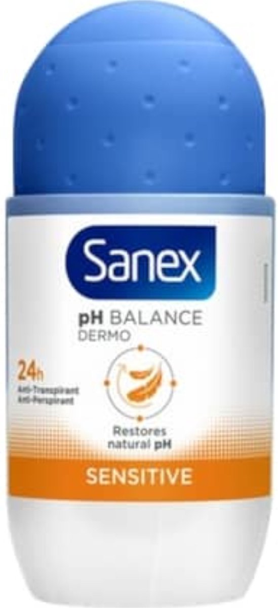 Goedkoopste Sanex Dermo Sensitive Lactoserum 24H Anti-Transpirant Roller 50 ml