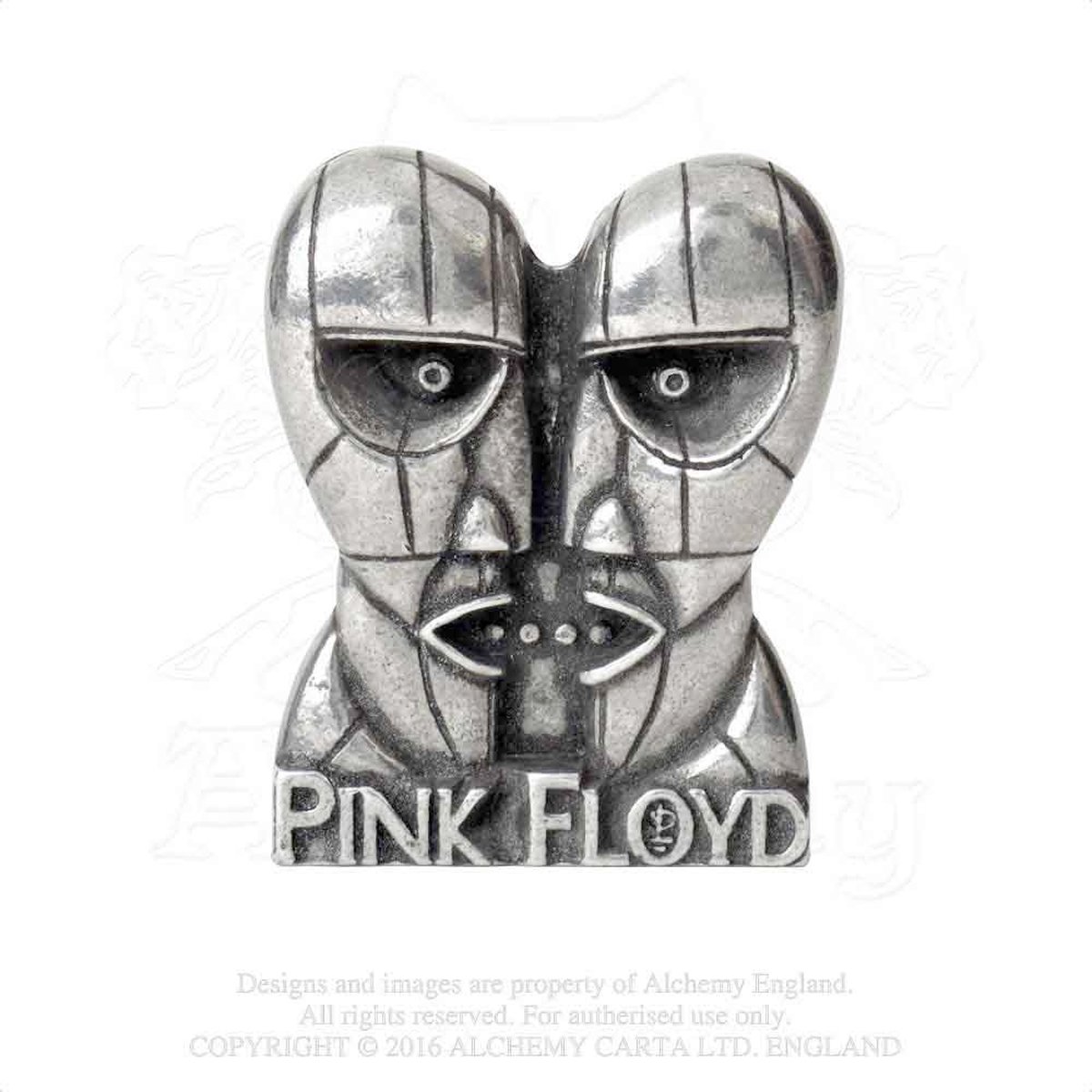 Alchemy Pink Floyd - Division Bell Heads Pin - Zilverkleurig