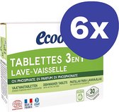 Ecodoo 3 in 1 Compact Vaatwastabletten (6x 30 stuks)