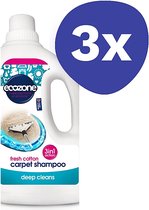 Bol.com Ecozone Tapijt Shampoo - Fresh Cotton (3x 1L) aanbieding