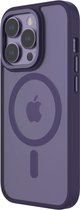 QDOS, Case Geschikt voor Apple iPhone 14 Pro Hybrid Soft met Snap MagSafe-compatibel, Paars