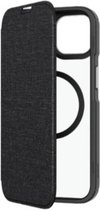 QDOS, Hoesje Geschikt voor Apple iPhone 14 Pro Hybride opvouwbaar met kliksluiting, Zwart