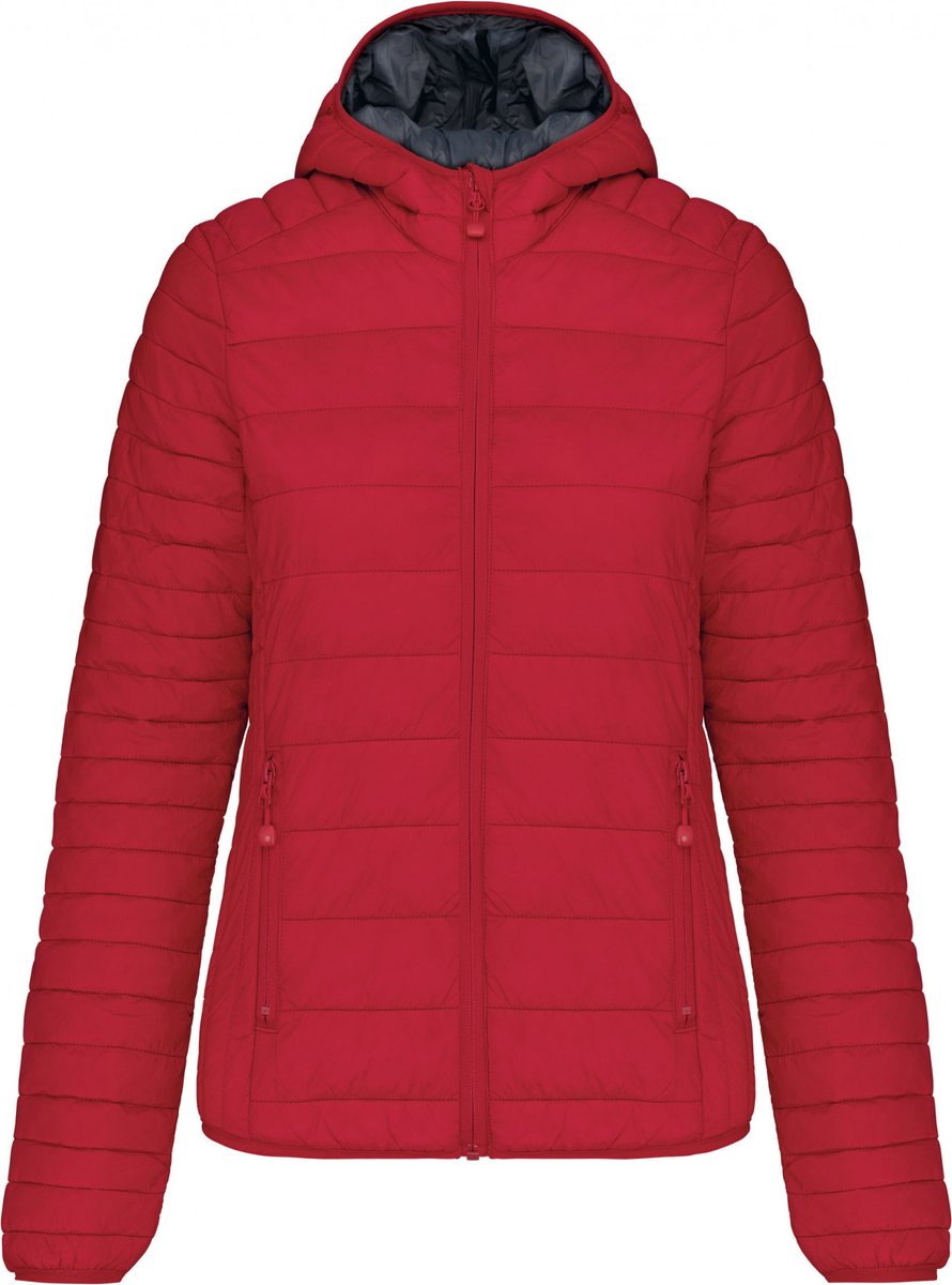 Kariban Ladies’ lightweight hooded padded jacket K6111 Rood