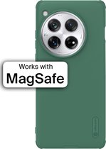 Nillkin Frosted Shield Hoesje Geschikt voor OnePlus 12 | Compatibel met MagSafe | Back Cover met Magneet | Groen