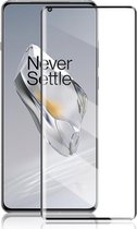 Full-Cover Tempered Glass - Geschikt voor OnePlus 12 Screen Protector - Zwart