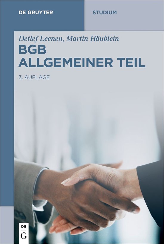De Gruyter Studium- BGB Allgemeiner Teil - cover