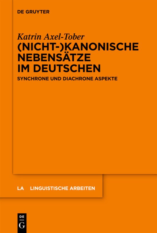 (Nicht-)kanonische Nebensätze im Deutschen - cover