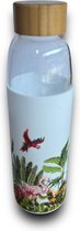 660 ml - Drinkflessen - Safari - Glas - 100% Lekdicht - Waterfles - Drinkflessen Volwassenen & Kinderen