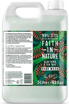 Faith In Nature Handzeep Navulling Aloë Vera & Tea Tree 5 liter