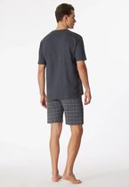 Schiesser Men Shortama - Anthracite - Col V - Taille M