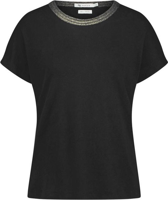 NUKUS Secchia Top Tops & T-shirts Dames - Shirt - Zwart