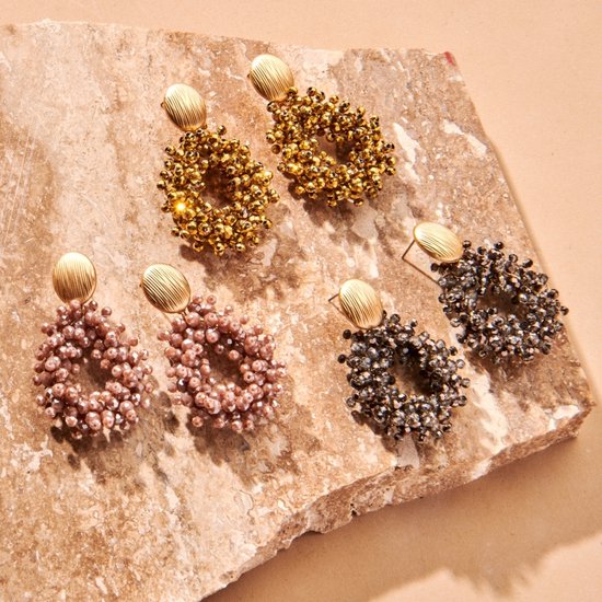 Oorhangers Rond/ovaal Met Open Oorsteker - SUUS - Handmade Jewellery