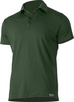 Lasting ELIOT Men's Merino Polo Shirt Green