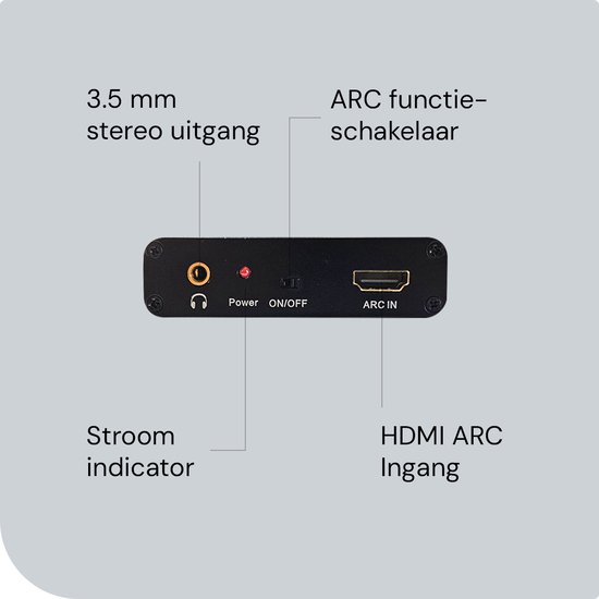 HDMI ARC Audio Extractor HDMI ARC naar Optisch(SPDIF) + Coaxiaal + RCA Geschikt... bol