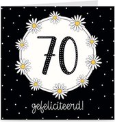 70 JAAR | verjaardagskaart / kaart met envelop | wenskaart voor 70e verjaardag