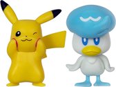 Pokémon - Pikachu & Quaxly - Figurines d'action de combat Jazwares