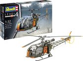 Revell 03804 Kit de modèle en plastique pour hélicoptère Aerospatiale Alouette II 1:32