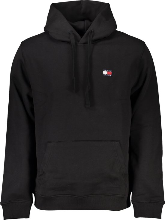 Tommy Hilfiger TJM Regular Badge Hoodie Heren - Zwart - Maat S