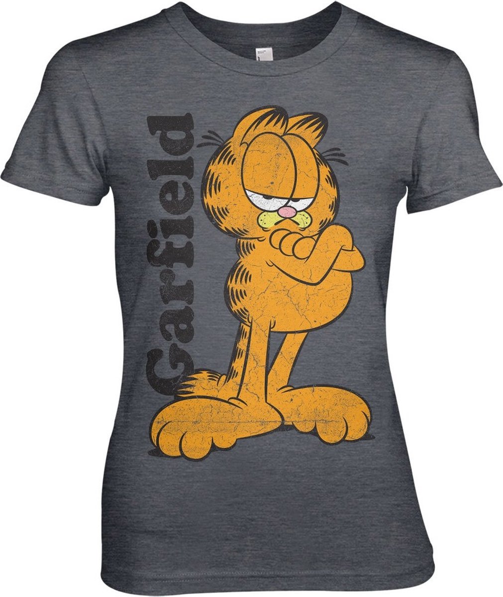 Garfield Girly Tee dames-T-shirt Dark-Heather