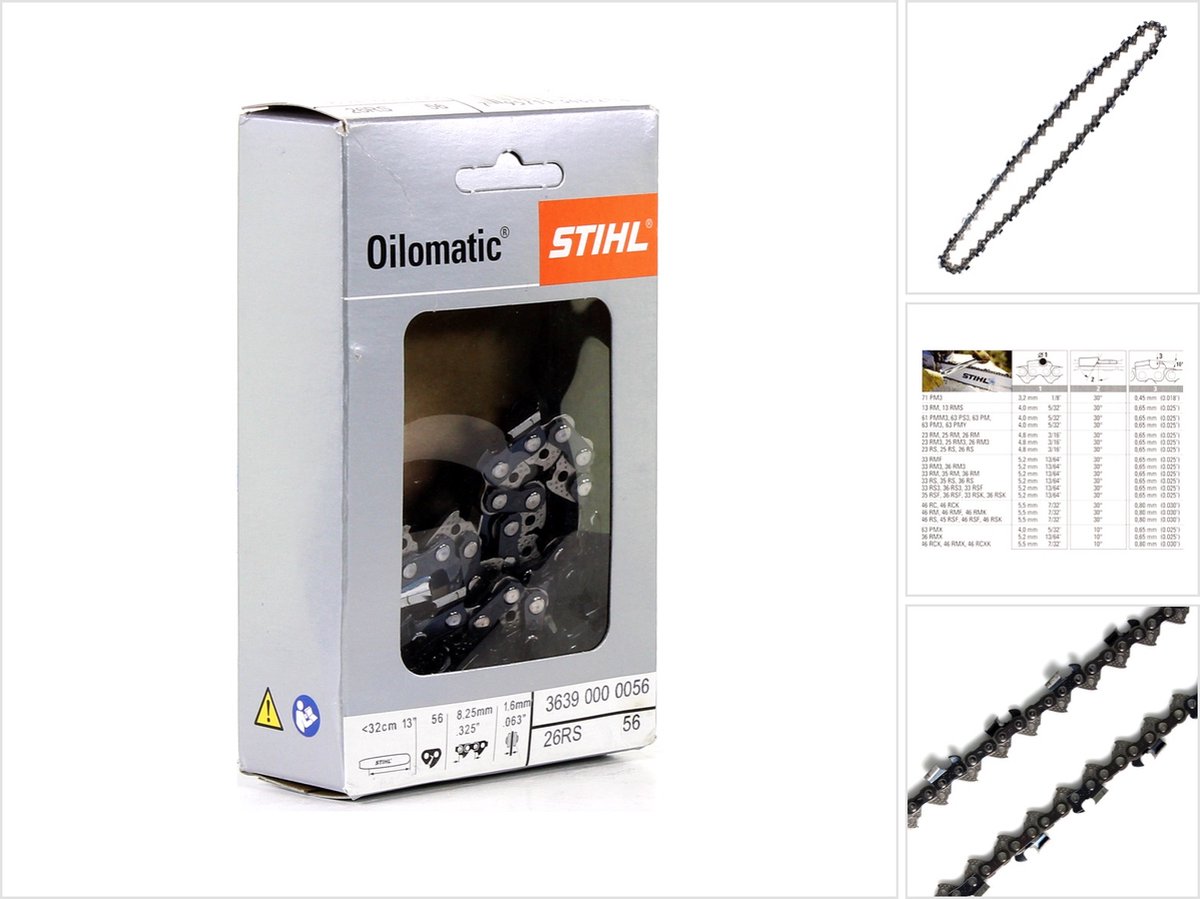 STIHL Oilomatic zaagketting 325" 1,6 mm 32 cm Rapid Super (3639 000 0056)
